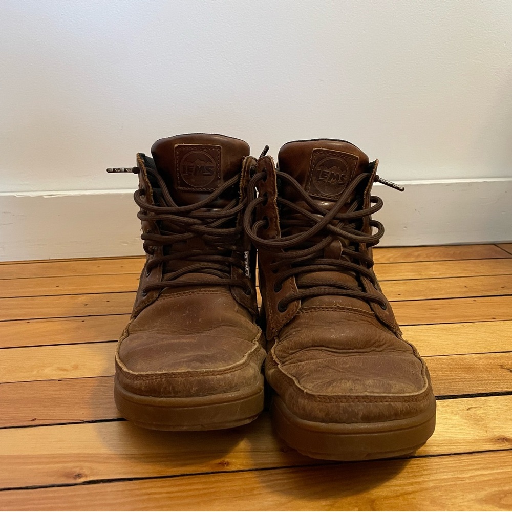 Lem's Boulder Summit Size 8 in Rugged Bark leather